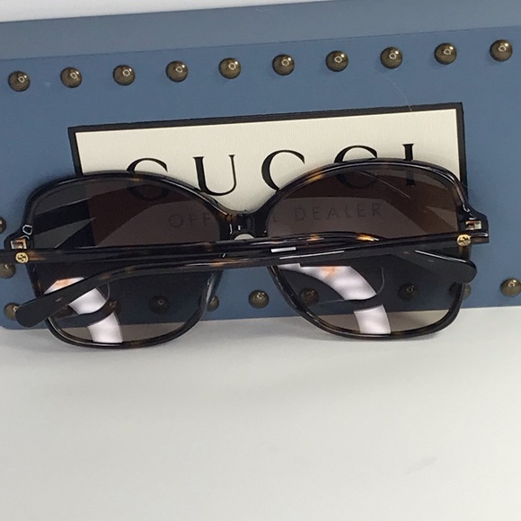 New Authentic GUCCI Brown Havana Butterfly GG0546SK - 002 - Picture 5 of 14